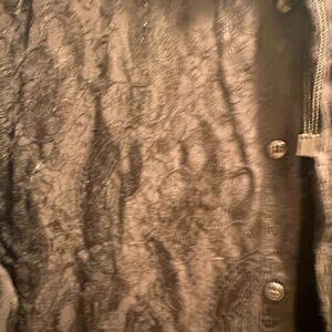 Denim & Flower Elegant Black Textured Shirts Size Medium